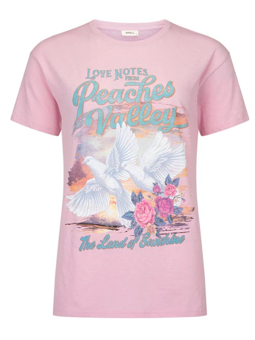 Spell Peaches Biker Tee in XXS